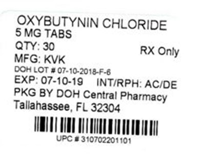 Label Image For 5mg (Oxybutynin Cl 5mg)